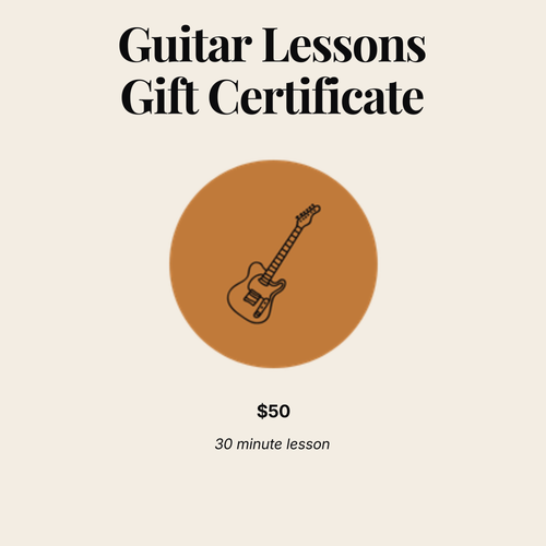 CBG Guitar Lessons Gift Certificate